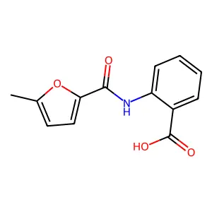 2-[(5-Methyl-2-furoyl)amino]benzoic acid structure