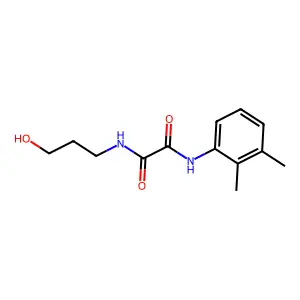 N'-(2,3-dimethylphenyl)-N-(3-hydroxypropyl)oxamide structure