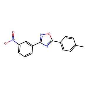 5-(4-Methylphenyl)-3-(3-nitrophenyl)-1,2,4-oxadiazole structure