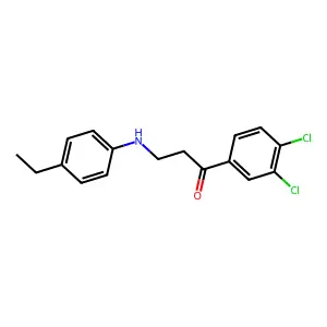 1-(3,4-Dichlorophenyl)-3-(4-ethylanilino)-1-propanone structure