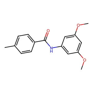 N-(3,5-dimethoxyphenyl)-4-methylbenzamide structure