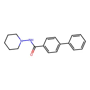 N-(piperidin-1-yl)biphenyl-4-carboxamide structure