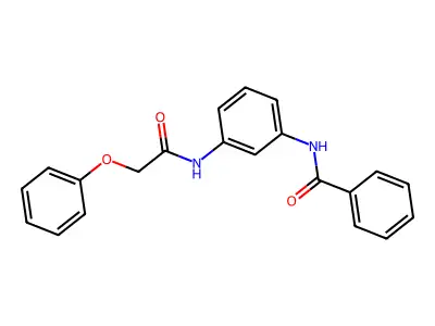 N-[3-[(2-phenoxyacetyl)amino]phenyl]benzamide structure