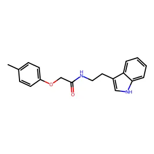 N-[2-(1H-indol-3-yl)ethyl]-2-(4-methylphenoxy)acetamide structure