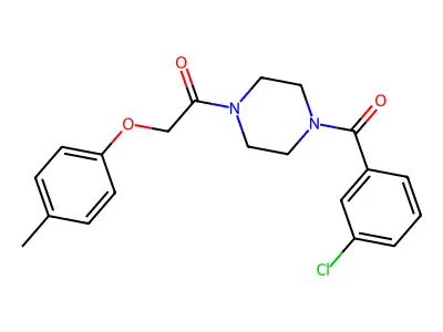 1-[4-(3-Chlorobenzoyl)piperazin-1-yl]-2-(4-methylphenoxy)ethanone structure