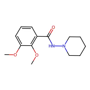 2,3-dimethoxy-N-piperidin-1-ylbenzamide structure