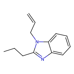 1-allyl-2-propyl-1H-benzo[d]imidazole structure