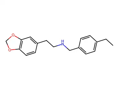 2-(1,3-benzodioxol-5-yl)-N-(4-ethylbenzyl)ethanamine structure
