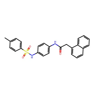 N-[4-[(4-methylphenyl)sulfonylamino]phenyl]-2-naphthalen-1-ylacetamide structure