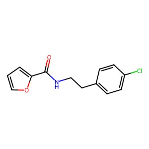 N-[2-(4-chlorophenyl)ethyl]furan-2-carboxamide structure