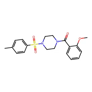 (2-Methoxy-phenyl)-[4-(toluene-4-sulfonyl)-piperazin-1-yl]-methanone structure