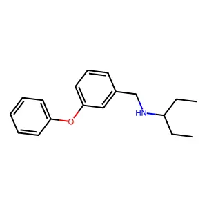 N-[(3-phenoxyphenyl)methyl]pentan-3-amine structure
