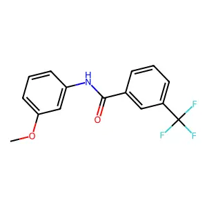 N-(3-methoxyphenyl)-3-(trifluoromethyl)benzamide structure