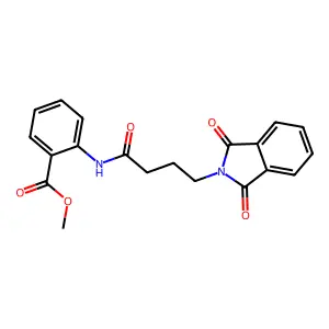 methyl 2-{[4-(1,3-dioxo-1,3-dihydro-2H-isoindol-2-yl)butanoyl]amino}benzoate structure
