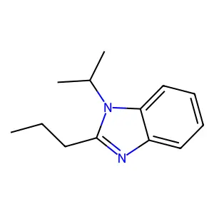 1-Propan-2-yl-2-propylbenzimidazole structure