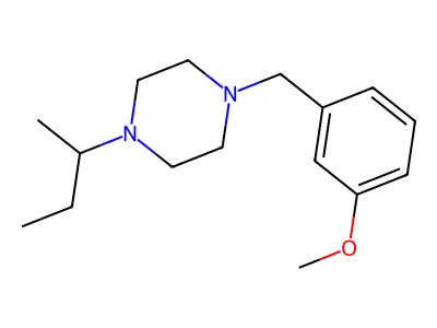 1-(Butan-2-yl)-4-(3-methoxybenzyl)piperazine structure