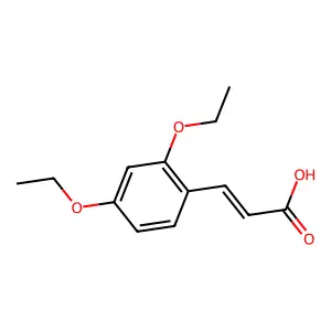 3-(2,4-diethoxyphenyl)prop-2-enoic Acid structure