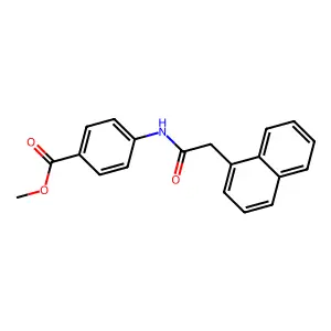 Methyl 4-[(naphthalen-1-ylacetyl)amino]benzoate structure
