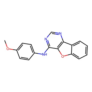 N-(4-Methoxyphenyl)benzofuro[3,2-d]pyrimidin-4-amine structure