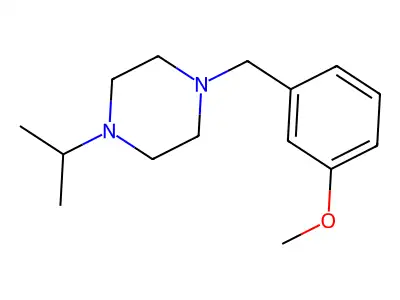 1-[(3-Methoxyphenyl)methyl]-4-propan-2-ylpiperazine structure