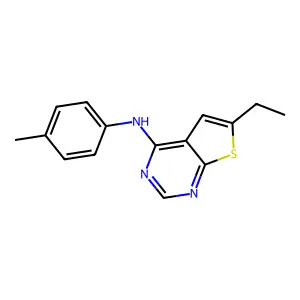 6-ethyl-N-(4-methylphenyl)thieno[2,3-d]pyrimidin-4-amine structure