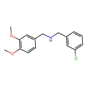 (3-Chlorobenzyl)(3,4-dimethoxybenzyl)amine structure