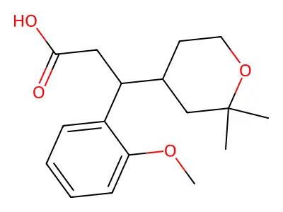 3-(2,2-dimethyloxan-4-yl)-3-(2-methoxyphenyl)propanoic Acid structure