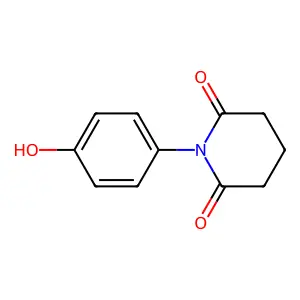 1-(4-Hydroxyphenyl)piperidine-2,6-dione structure