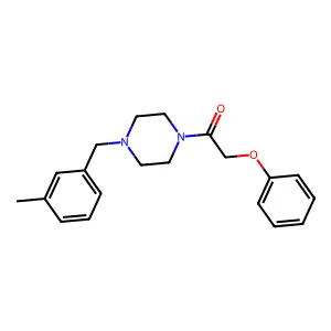 1-[4-(3-Methylbenzyl)piperazin-1-yl]-2-phenoxyethanone structure
