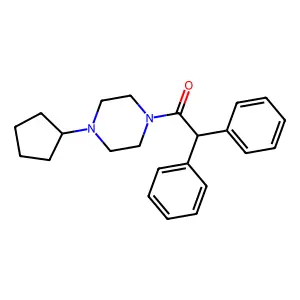 1-(4-Cyclopentylpiperazin-1-yl)-2,2-diphenylethanone structure