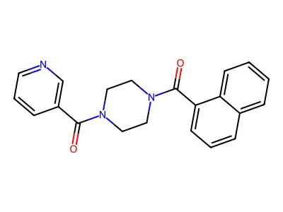 [4-(Naphthalene-1-carbonyl)piperazin-1-yl]-pyridin-3-ylmethanone structure