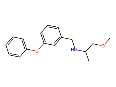 1-methoxy-N-[(3-phenoxyphenyl)methyl]propan-2-amine structure
