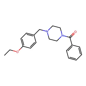 1-Benzoyl-4-(4-ethoxybenzyl)piperazine structure