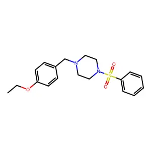 1-(4-Ethoxybenzyl)-4-(phenylsulfonyl)piperazine structure