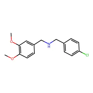 (4-Chlorobenzyl)(3,4-dimethoxybenzyl)amine structure