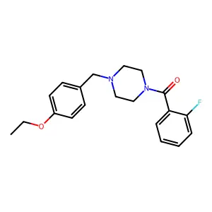 1-(4-Ethoxybenzyl)-4-(2-fluorobenzoyl)piperazine structure