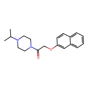 2-Naphthalen-2-yloxy-1-(4-propan-2-ylpiperazin-1-yl)ethanone structure