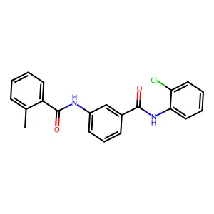 N-[3-[(2-chlorophenyl)carbamoyl]phenyl]-2-methylbenzamide structure