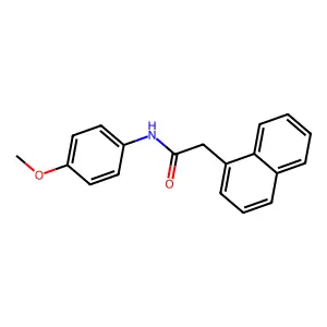 N-(4-methoxyphenyl)-2-(1-naphthyl)acetamide structure