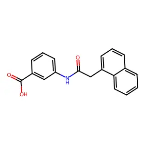 3-[(Naphthalen-1-ylacetyl)amino]benzoic acid structure