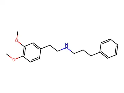 N-[2-(3,4-dimethoxyphenyl)ethyl]-3-phenylpropan-1-amine structure