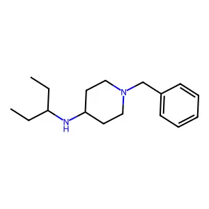 1-benzyl-N-(pentan-3-yl)piperidin-4-amine structure