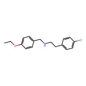 2-(4-chlorophenyl)-N-(4-ethoxybenzyl)ethanamine structure
