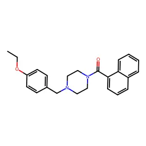 1-(4-Ethoxybenzyl)-4-(1-naphthoyl)piperazine structure