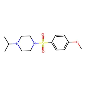 4-[(4-Isopropyl-1-piperazinyl)sulfonyl]phenyl methyl ether structure