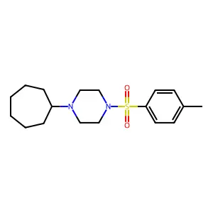 1-Cycloheptyl-4-(4-methylphenyl)sulfonylpiperazine structure