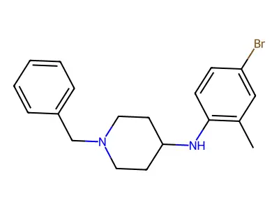 1-benzyl-N-(4-bromo-2-methylphenyl)piperidin-4-amine structure