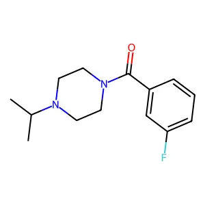 1-(3-Fluorobenzoyl)-4-isopropylpiperazine structure