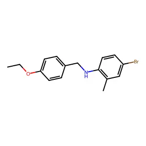 4-bromo-N-(4-ethoxybenzyl)-2-methylaniline structure