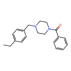1-Benzoyl-4-(4-ethylbenzyl)piperazine structure